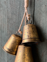 Set of 3 Gilded Bell Drop