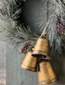 Set of 3 Gilded Bell Drop