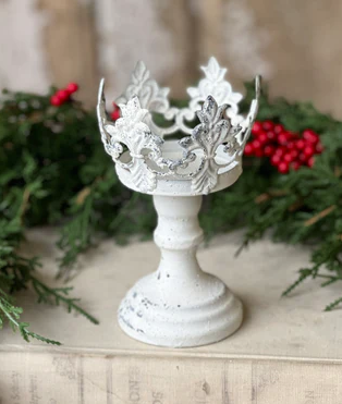 Filigree Metal Candlestick