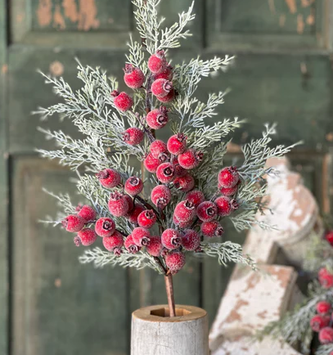 30'' Icy Yule Berry Fir Spray