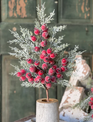 30'' Icy Yule Berry Fir Spray