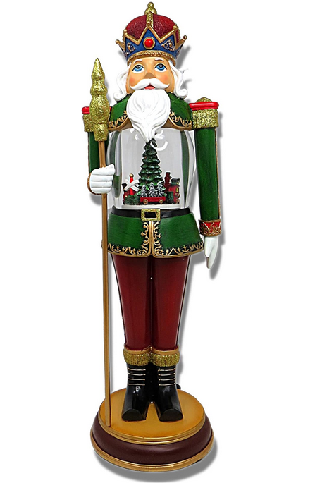 LED Musical Nutcracker w/ Rotating Tree