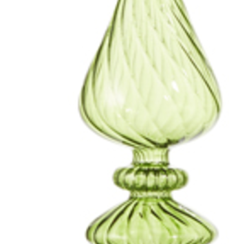 10'' Green Glass Finial (3-Styles)