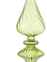 10'' Green Glass Finial (3-Styles)