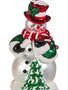 6'' Glass Vintage Snowman Ornament (2-Styles)