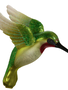 4" Glittered Hummingbird Ornament