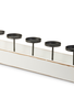 27'' White Tray Candle Holder