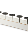 27'' White Tray Candle Holder