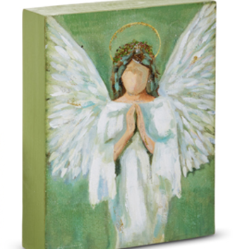 10'' Guardian Angel Block Sign (2-Styles)