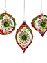 Vintage Glass Patterned Ornament (3-Styles)