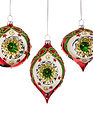 Vintage Glass Patterned Ornament (3-Styles)