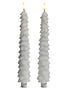 10.5" Set of 2 Tree Taper Candles (2-Colors)