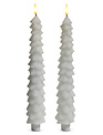 10.5" Set of 2 Tree Taper Candles (2-Colors)