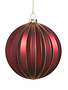 5" Glass Berry Ribbed Ball Ornament
