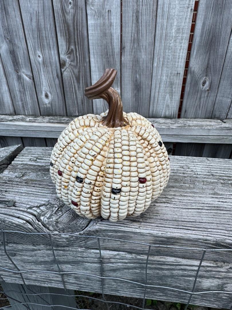 5.7" Harvest Corn Pumpkin (3-Colors)
