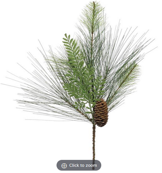 Mixed Long Needle Pine Pick w/ Cones