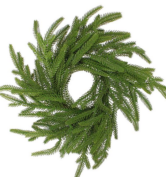 Natural Touch Norfolk Pine Candle Ring