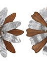 Galvanized Wood Wall Flower