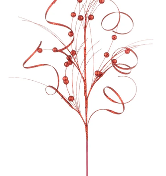 Red Curly Ball Spray