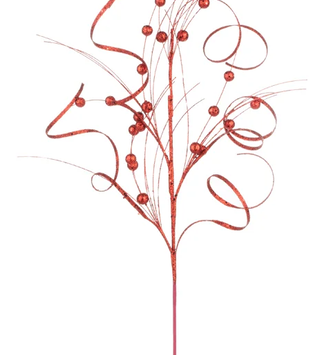 Red Curly Ball Spray