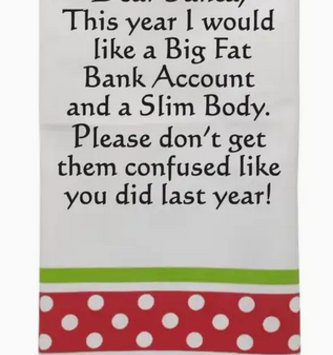 Dear Santa Christmas Towel