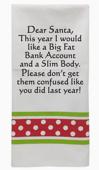 Dear Santa Christmas Towel
