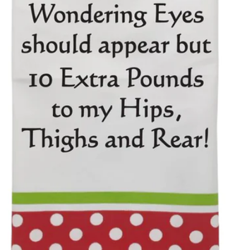 What to My Wondering Christmas Towel
