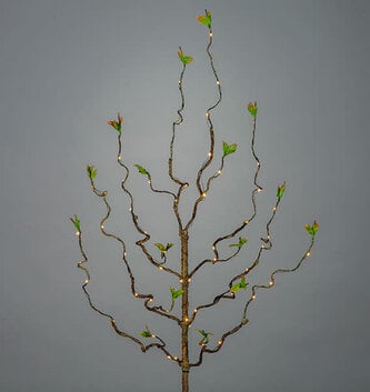 30" Green Leaf LED Branch