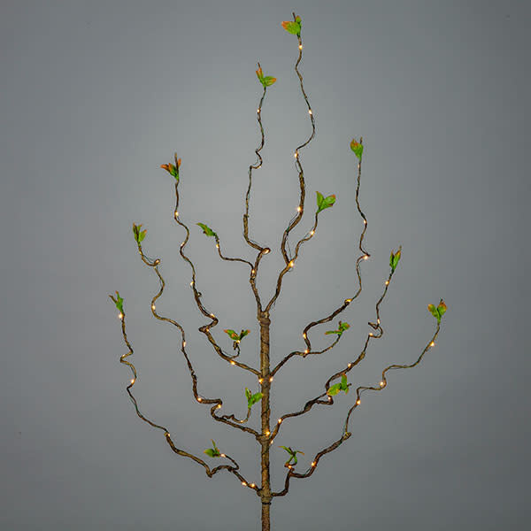 30" Green Leaf LED Branch