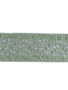 4" X 5 Yds Embroidered Vine Sage Ribbon