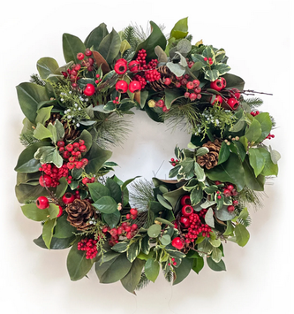 Christmas Splendor Natural Wreath