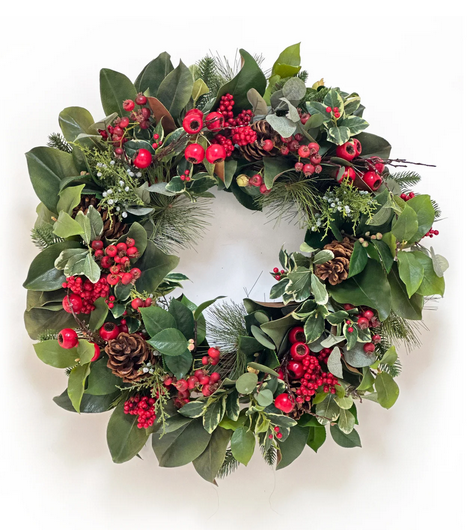 Christmas Splendor Natural Wreath