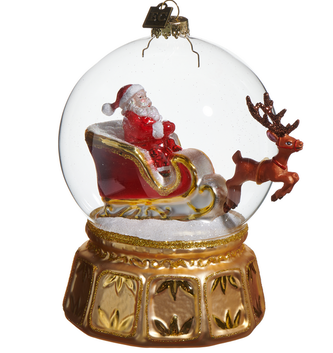 Santa's Snowglobe Express Ornament