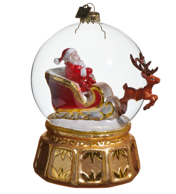 Santa's Snowglobe Express Ornament