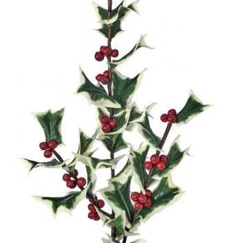 30" Fresh Cut Holly Spray