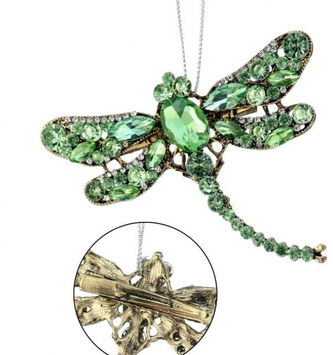 Jeweled Dragonfly Clip Ornament