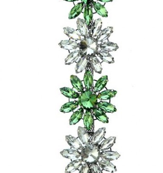 7.5" Jewel Flower Drop Ornament