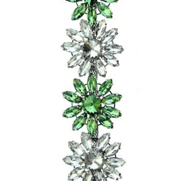 7.5" Jewel Flower Drop Ornament