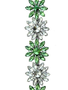 7.5" Jewel Flower Drop Ornament