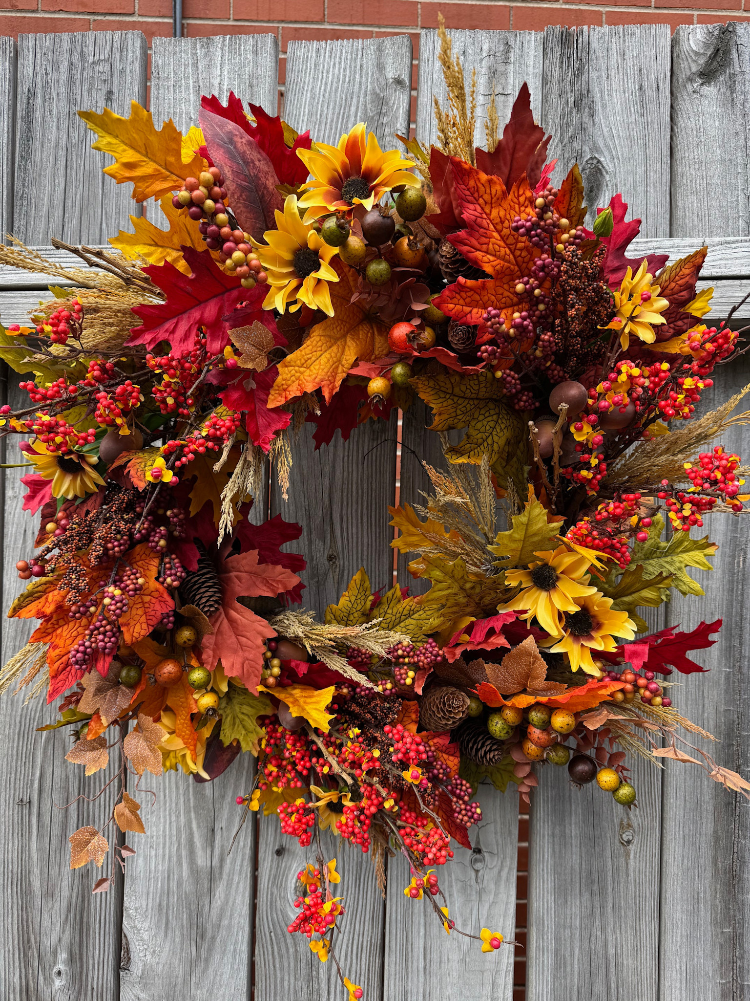 Custom Harvest Splendor Wreath