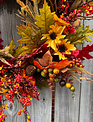 Custom Harvest Splendor Wreath