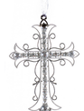 Large Crystal Cross Ornament