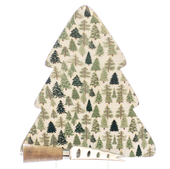 Mango Wood Tree Forest Cheese Board Set