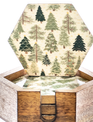 Mango Wood Tree Forest Coaster Set