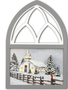 LED Snow Covered ChurchCathedral Sign