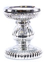Silver Ridged Candle Holder (2-Sizes)