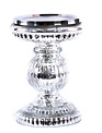 Silver Ridged Candle Holder (2-Sizes)