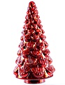 Red Mercury Glass Antiqued Christmas Tree (3-Sizes)