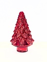 Red Mercury Glass Antiqued Christmas Tree (3-Sizes)