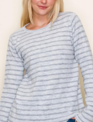 Staccato Striped Crewneck Pull Over Sweater By: Staccato